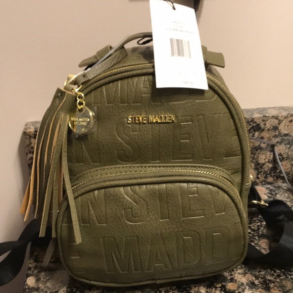 steve madden logo mini backpack